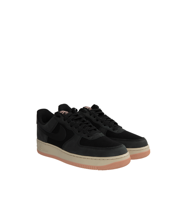 Image 2 of 5 - BLACK - NIKE AIR FORCE 1 07 LX features stitched overlays on the upper, Nike Air cushioning and a padded collar. 