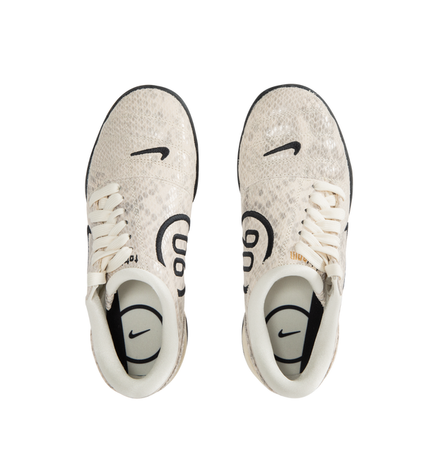 Image 5 of 5 - WHITE - NIKE T90 SE Sneaker featuring authentic football style, original quilted upper and asymmetrical lacing, flat rubber sole, leather upper, rubber outsole, glossy finishes and padded collar. 