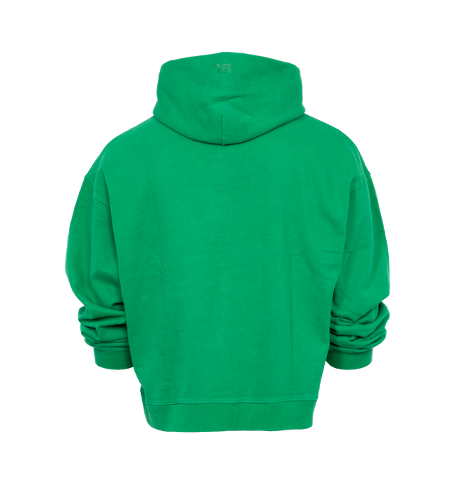 Image 2 of 3 - GREEN - ERL PRINTED HOODIE features kangaroo pocket and ribbed trim. 100% cotton. 