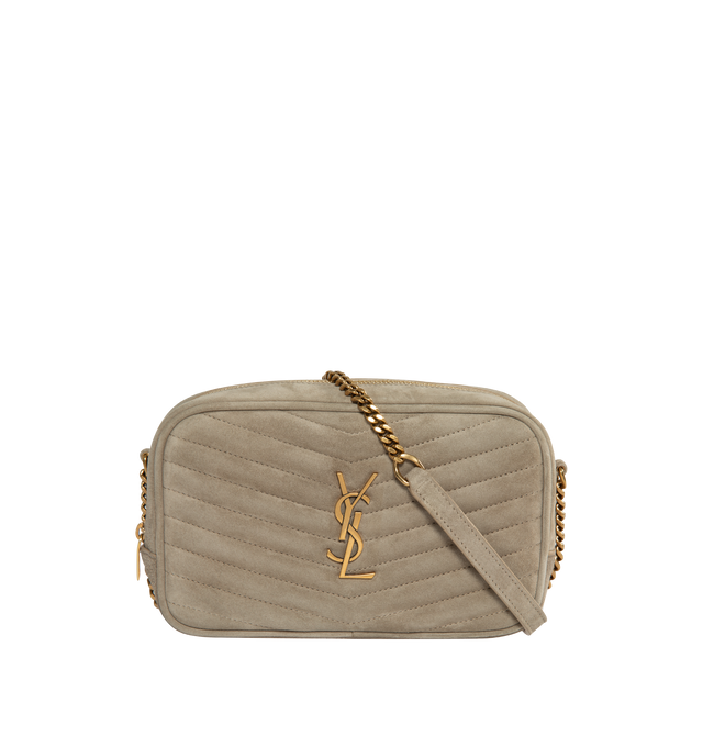 Saint laurent monogram leather & chain mini bag discount