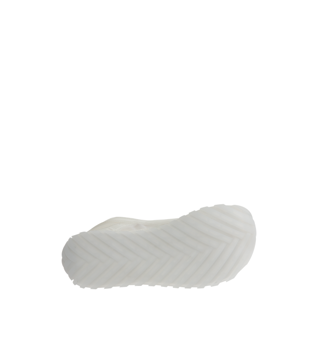 Image 4 of 5 - WHITE - BOTTEGA VENETA Orbit Sneaker featuring runner sneaker in transparent technical rubber and mesh, lace-up and Rubber outsole. Polyamide, thermoplastic polyurethane, polyester, elastane. Made in Italy. 