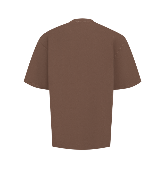 Image 2 of 2 - BROWN - Carhartt WIP Mens Loose Pocket T-Shirt is crafted from midweight garment-dyed organic cotton jersey. Features an oversized fit, crew neckline, short sleeves, chest pocket with woven Square Label, and garment-dyed finish for a soft feel. Main Material: 100% Organic Cotton. Made in Tunisia. 