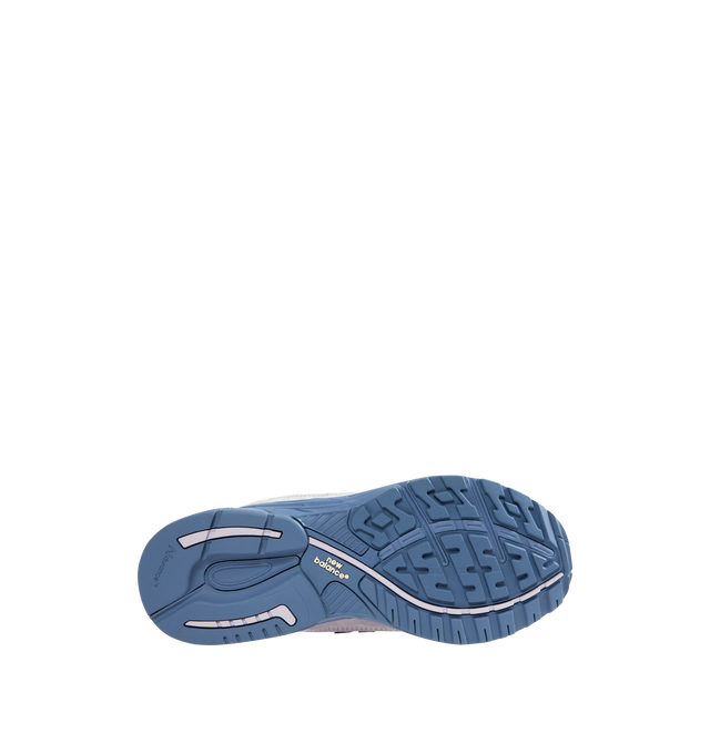 Image 4 of 5 - BLUE - NEW BALANCE 993 Sneaker featuring mesh upper, suede overlays, New Balance logo branding, traditional lacing system, padded tongue, cushioned ankle collar, ABZORB midsole and rubber outsole. 