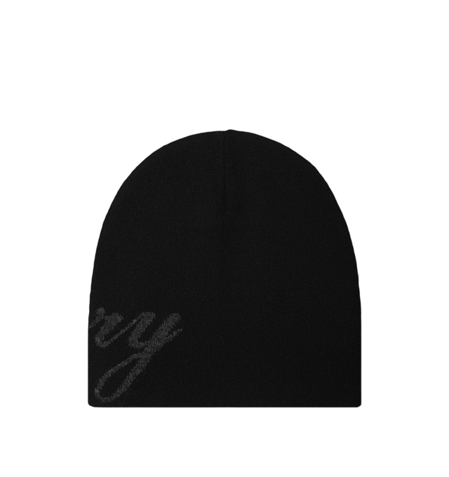 Image 2 of 3 - BLACK - Cherry LA Skull Cap is crafted from a luxurious wool and cashmere blend and features a classic skull cap silhouette designed for everyday cold-weather wear. Finished with Cherry script branding along the body, this elevated essential combines lightweight warmth with a soft, comfortable feel. Main Material: Wool and Cashmere Blend.  