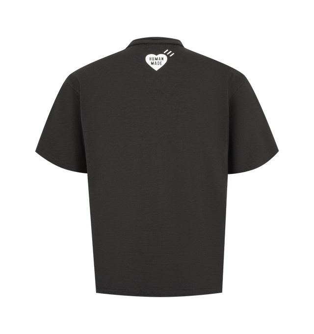 Image 2 of 2 - BLACK - HUMAN MADE Graphic T-Shirt featuring colorful heart logo on the front, crew neck, short sleeves and regular fit. 100% cotton.  