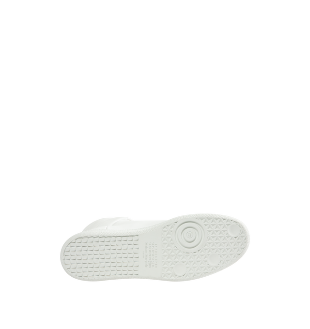 Image 4 of 5 - WHITE - MAISON MARGIELA Future Sneakers featuring mid top sneaker, strap and velcro closure at the front and four stitches at the back. 100% calfskin leather. Made in Italy. 