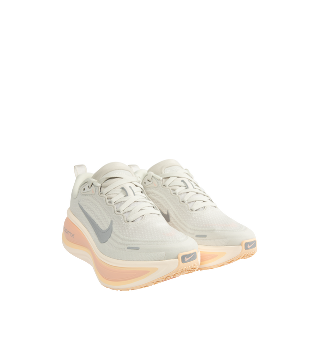 Image 2 of 5 - NEUTRAL - NIKE Vomero Plus Sneaker featuring mesh upper, ZoomX foam midsole, high abrasion rubber outsole, webbed lace loops and reflective details. 