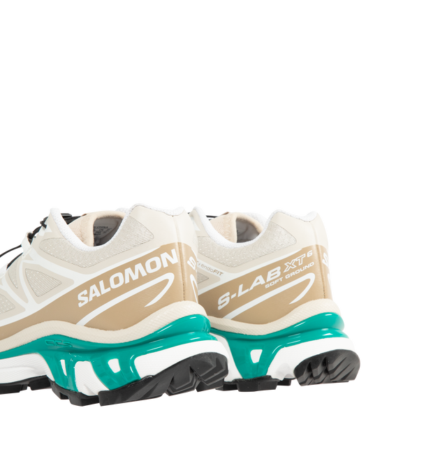 Image 3 of 5 - WHITE - SALOMON SHOES XT-6 Sneakers featuring one pull tightening with Quicklace  closure, abrasion resistant mesh, breathable lining, synthetic textile upper and rubber sole. 