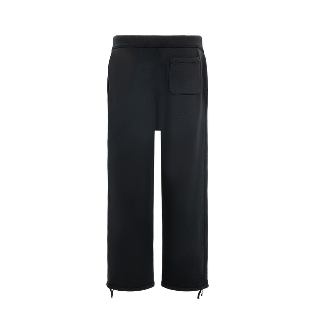 Image 2 of 3 - BLACK - A.Presse Men's Vintage Sweatpants are crafted from a vintage-inspired cotton and feature a relaxed fit with adjustable drawcords at the hems. Main Material: 100% Cotton. Made in Japan. 