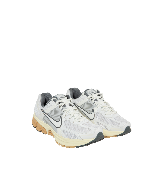 Image 2 of 5 - WHITE - Nike Zoom Vomero 5 fearures Mesh with TecTuff and utilitarian overlays that are breathable and durable, cushlon foam with Zoom Air cushioning and rubber tread. 