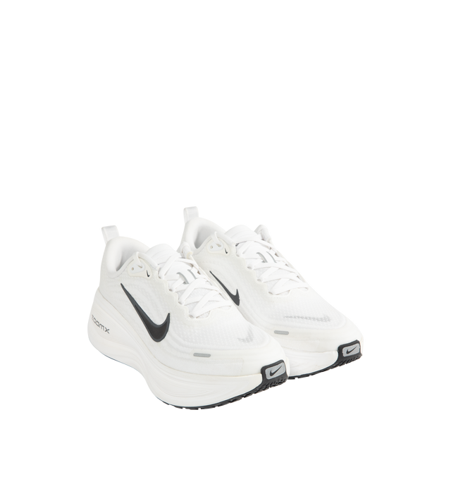 Image 2 of 5 - WHITE - NIKE Vomero Plus Sneaker featuring ultra-responsive ZoomX foam midsole, engineered mesh upper, high-abrasion rubber outsole, webbed lace loops for an adjustable fit and reflective details. 