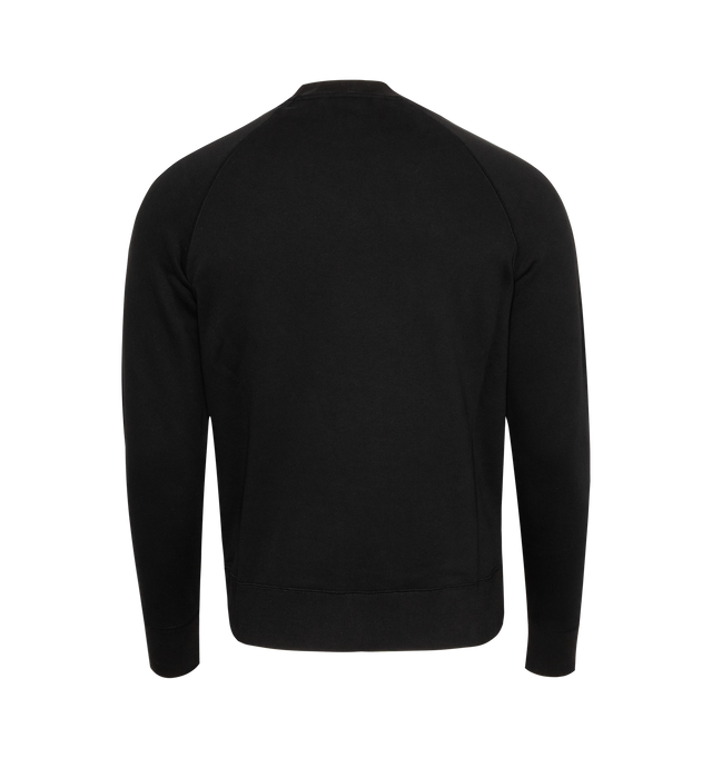 Image 2 of 2 - BLACK - MONCLER Logo Sweatshirt featuring heart motif, crew neck, long sleeves and logo patch. 100% cotton. 