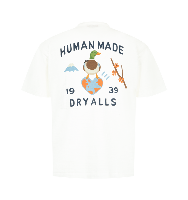 Image 2 of 2 - WHITE - HUMAN MADE Graphic T-Shirt featuring colorful heart logo on the front, crew neck, short sleeves and regular fit. 100% cotton.  
