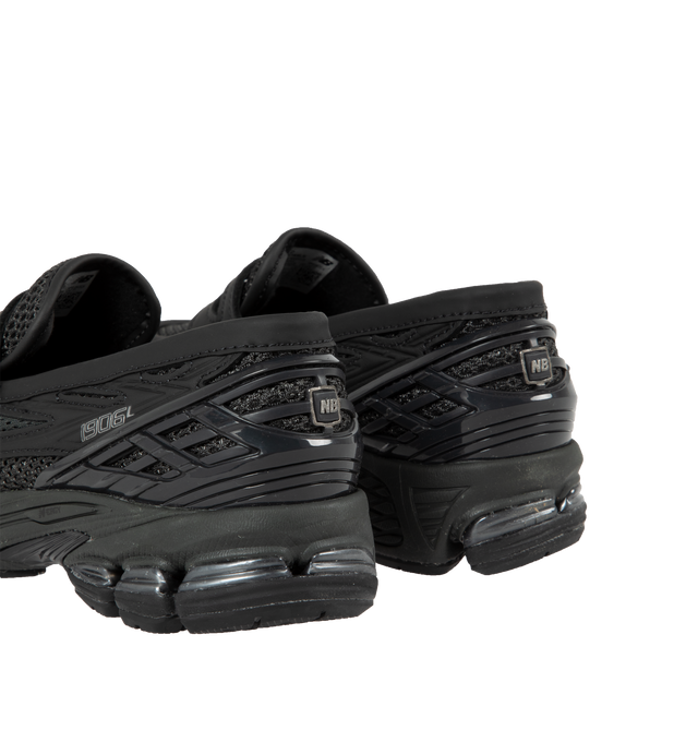 Image 3 of 5 - BLACK - New Balance U1906L Sneakers are a loafer-inspired style with mesh uppers, synthetic overlays, ABZORB SBS heel pods, and N-energy shock absorption.  