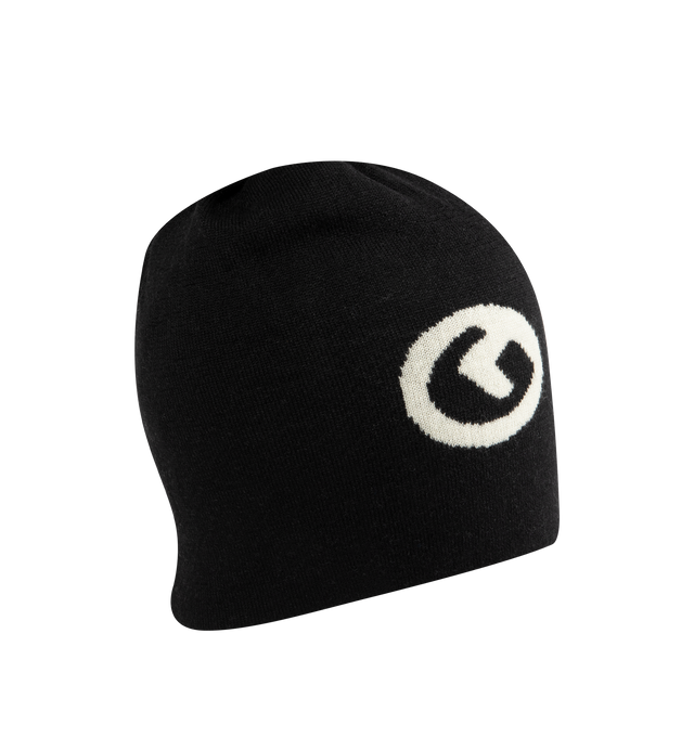 Image 3 of 3 - BLACK - GALLERY DEPT. G Ball Beanie featuring knit beanie and embroidered 'G-BALL' graphic on the front. 100% merino wool. Made in Italy. 