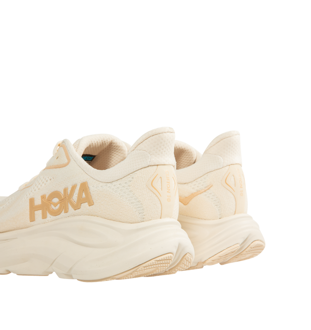 Image 3 of 5 - BLACK - HOKA Clifton 10 Sneaker featuring jacquard knit, reflective upper details, smooth MetaRocker, rearfoot-focused Active Foot Frame, CMEVA midsole, molded EVA sockliner and inherently durable abrasion rubber. 