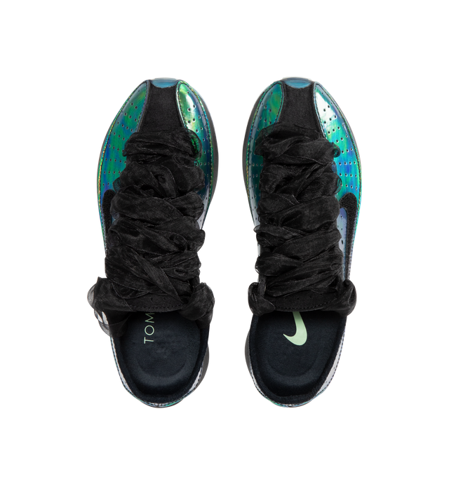 Image 5 of 5 - MULTI - NIKE Air Superfly x Tomo Koizumi Sneaker featuring featherweight runner wrapped in an iridescent upper, Velcro-backed Nike Swooshes come with three different sets for swapping and rainbow outsole. 
