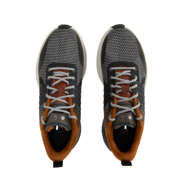 Image 5 of 5 - GREY - Nike Lunar Roam Sneaker featuring breathable mesh upper in desert bronze and metallic pewter colors, lace up style, TPU panels, foam midsole and rubber outsole. 