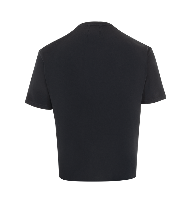 Image 2 of 2 - BLACK - Rhude Bay of Angels Yacht T-Shirt has a crew neck, a graphic print at the front, and short sleeves. 100% cotton.  