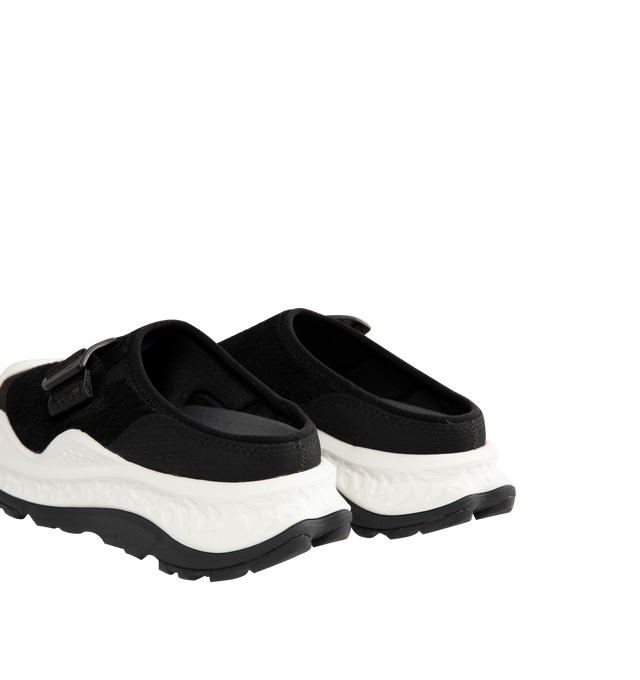 Image 3 of 5 - BLACK - HOKA Men's Ora Primo EXT Shoe featuring a suede upper, G-hook closure that cinches down reflective webbing, scratch rubber toe and heel details, metal hardware, neoprene collar lining and dual-layer EVA midsole. Imported. 