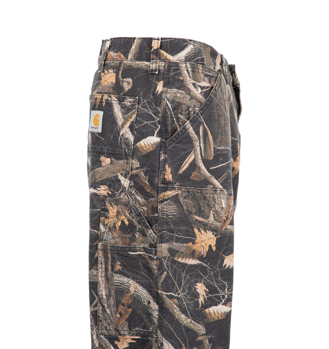 Image 3 of 3 - MULTI - Carhartt WIP Double Knee Work Pants are crafted in a heavyweight canvas material in a loose straight fit. Featuring a double-layer knees, zip fly with button closure, front slant pockets, tool pocket, back patch pockets and hammer loop. Main Material: Cotton Canvas.  
