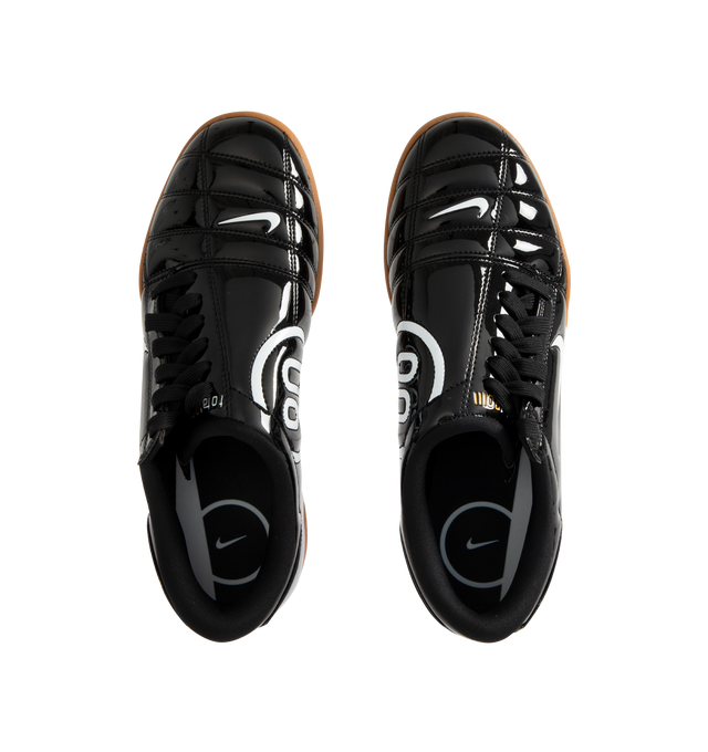 Image 5 of 5 - BLACK - NIKE Total 90 Sneaker featuring authentic soccer style, original quilted upper, asymmetrical lacing, synthetic leather upper with Total 90 logos on each side, rubber outsole and padded collar. 