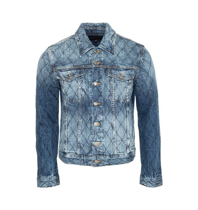 JIMMY QUILTED STRETCH DENIM JACKET (MENS)