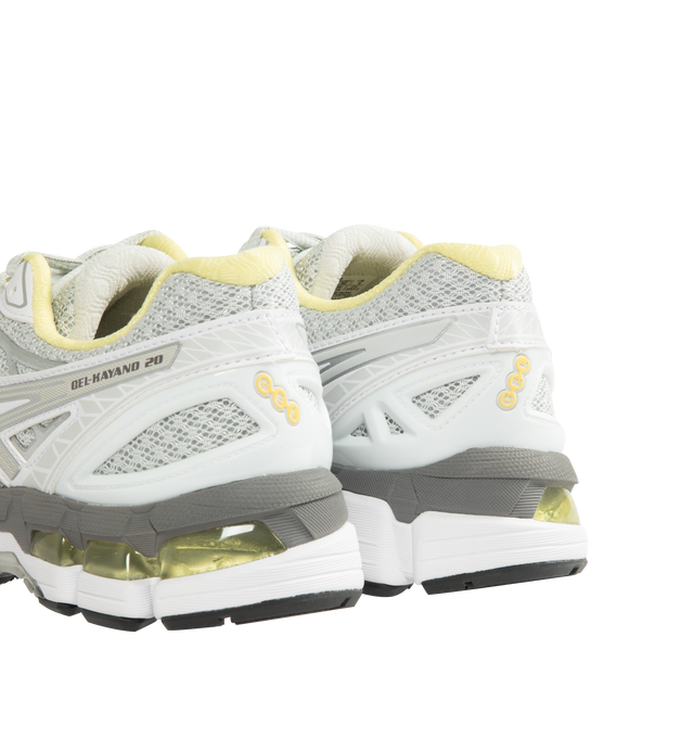 Image 3 of 5 - WHITE - ASICS GEL-KAYANO 20 Sneaker featuring breathable mesh underlays, 2010s design aesthetics, FLUIDFIT cage application for a supportive fit, rearfoot and forefoot GEL technology and GUIDANCE TRUSSTIC support system. 