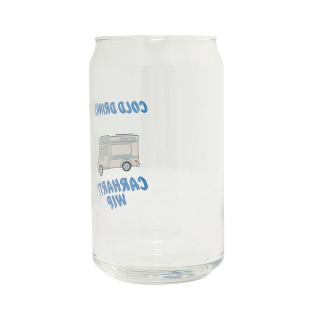 Image 2 of 2 - WHITE - CARHARTT WIP Cold Drinks Can Glass featuring can shape, graphic print and brand lettering. 100% glass. 