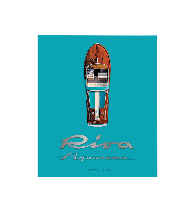 Image 2 of 6 - BLUE - Assouline Riva Aquarama is a luxury coffee table book that celebrates the timeless elegance, engineering, and enduring legacy of Carlo Riva's iconic wooden speedboat through captivating photography and engaging storytelling. Written by Michael Verdon, this handcrafted Ultimate Collection volume commemorates the 60th anniversary of the legendary Aquarama, exploring its unmistakable Italian design, celebrated craftsmanship, and status as one of the world's most coveted luxury boats. Pres 