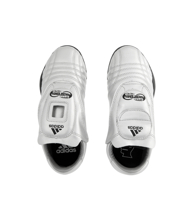 Image 5 of 5 - SILVER - ADIDAS Brain Dead Techwondo Sneaker featuring regular fit, leather and synthetic upper, leather liner, rubber outsole and cold cement construction.  