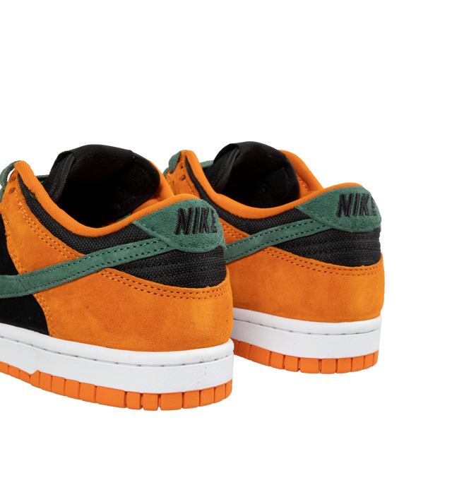 Image 3 of 5 - ORANGE - Nike Dunk Low SP Sneakers (Mens) is a lace-up style with Nike swooshes at the sides, suede uppers, and mesh tongues.  