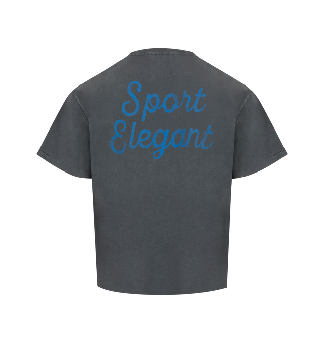 Image 2 of 2 - BLACK - GALLERY DEPT. Team Dept Tee featuring logo print on the front, back printed text, relaxed fit, short sleeves and crew neck. 100% cotton. Made in USA. 