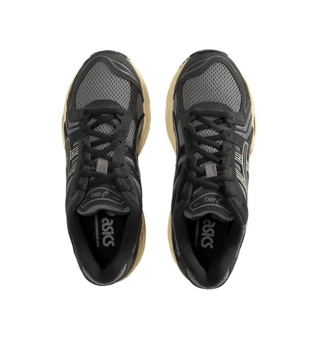 Image 5 of 5 - GREY - Asics GEL-Kayano 14 Sneakers are lace-up style with rip-stop underlays, GEL cushioning, and TRUSSTIC support system.   