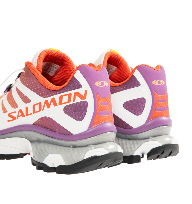 Image 3 of 5 - MULTI - SALOMON XT-4 OG Sneaker featuring mesh and leather upper with Contragrip sole, signature Quicklace lacing system, cushioned Ortholite footbed and padded tongue and collar. 