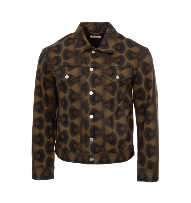 Printed jacket top