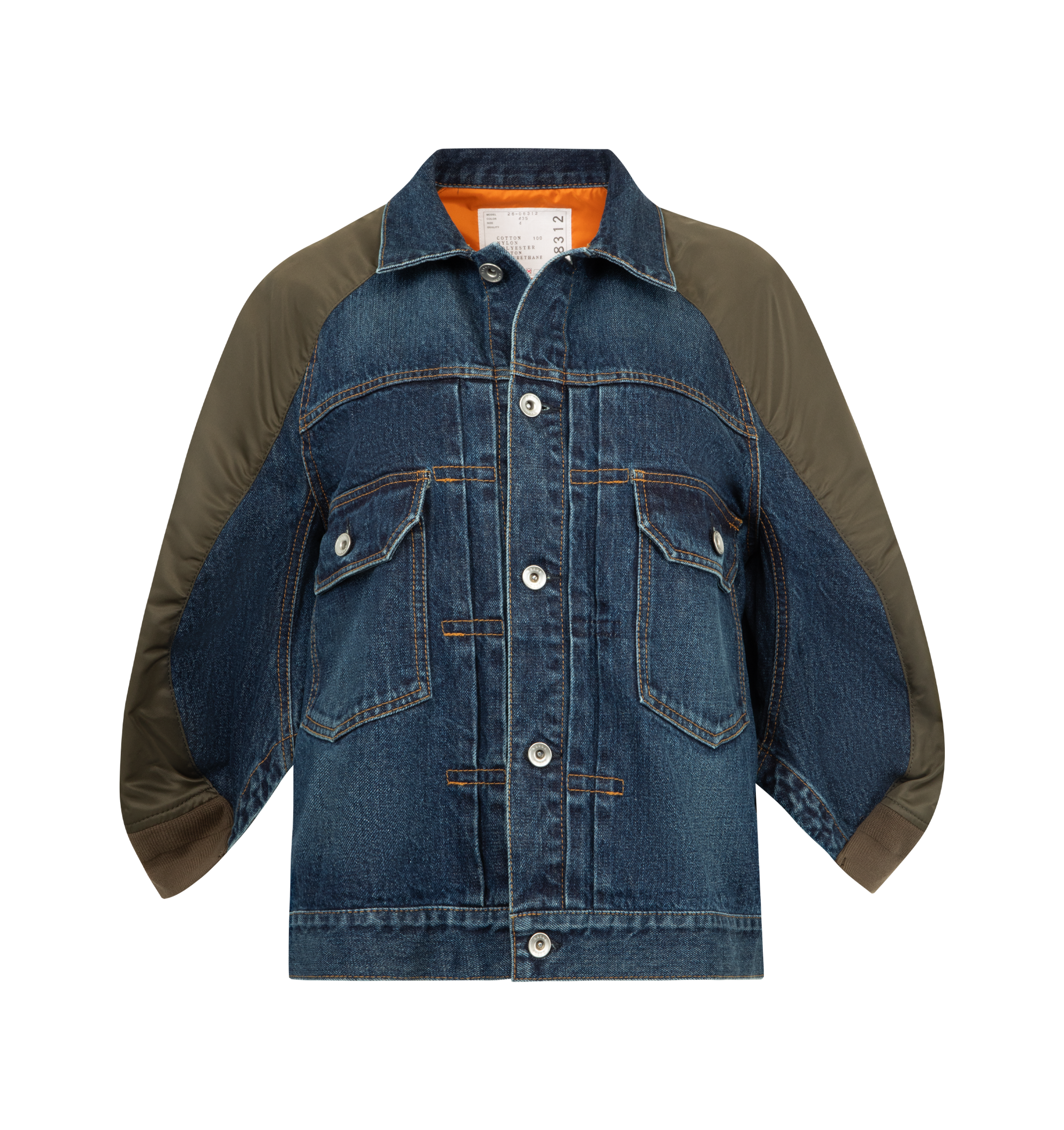 サカイ Denim × Nylon Twill Jacket ジャケット sacai Blue Nylon サカイ Denim × Nylon Twill Jacket ジャケット sacai Blue Nylon