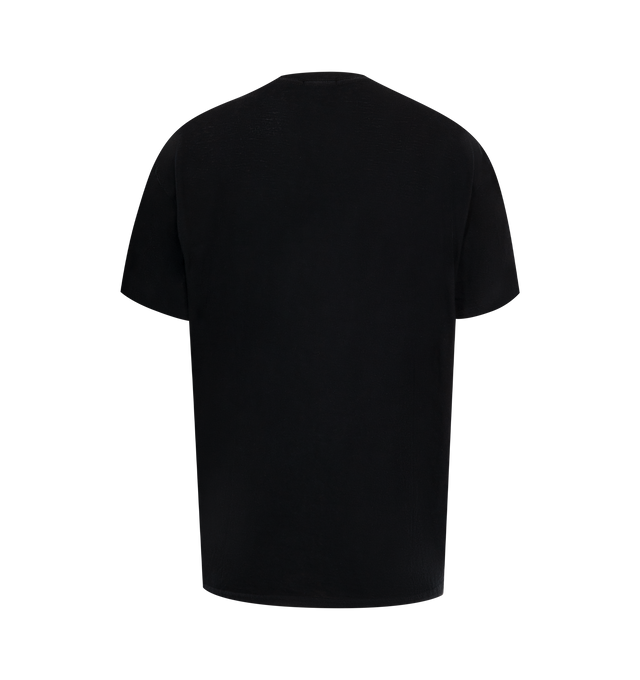 Image 2 of 2 - BLACK - R13 Whatever Boy T featuring short sleeves, relaxed fit and whatever graphic. 95% cotton, 5% cashmere. 