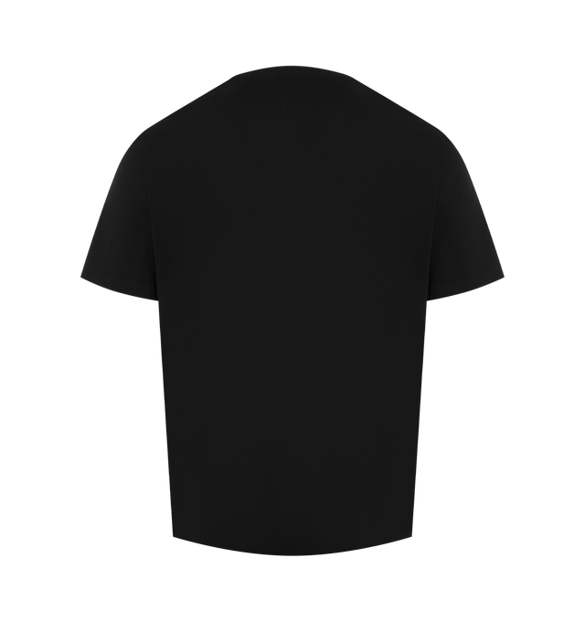 Image 2 of 2 - BLACK - Loewe Regular fit T-shirt in lightweight cotton featuring regular fit, regular length, crew neck, ribbed collar and two-tone Anagram embroidery placed on the chest. Cotton. Made in Portugal.  