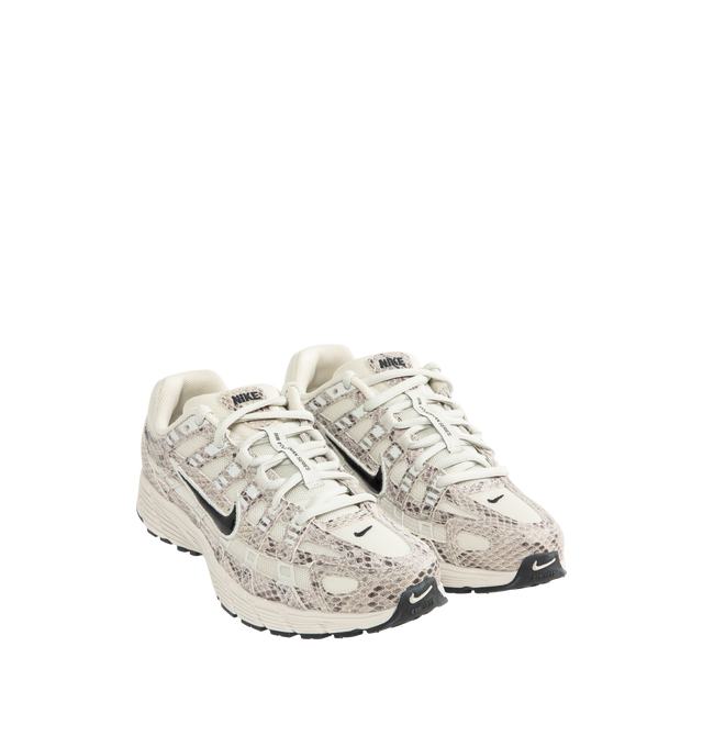 Image 2 of 5 - GREY - NIKE P-6000 SE Sneaker featuring textile upper with suede leather overlays, lace up closure, foam midsole and rubber outsole. 