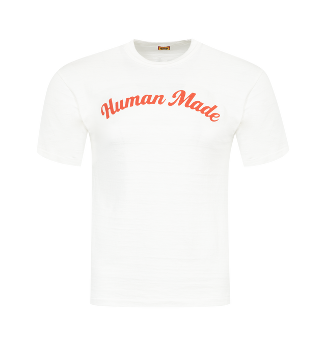 Image 1 of 2 - WHITE - HUMAN MADE Graphic T-Shirt #09 featuring crew neck, short sleeves, logo on front and back. 100% cotton. 