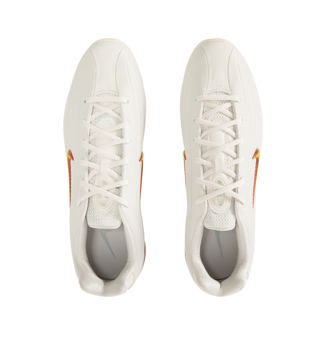 Image 5 of 5 - WHITE - NIKE Shox Z SE Sneaker featuring low-profile, slim, stitchless upper, iconic column design, vibrant Nike Swoosh, metallic accents and a modified, circular Waffle outsole. 