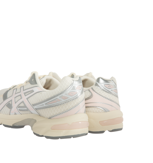 Image 3 of 5 - MULTI - ASICS Mens GEL-1130 Sneakers feature a breathable mesh upper with metallic synthetic leather overlays. Designed with a lace-up closure, padded tongue and collar, GEL heel cushioning for shock absorption, cushioned footbed, breathable mesh lining, and a durable rubber outsole for flexible traction. Upper: Mesh and Synthetic Leather; Midsole: GEL Technology; Outsole: Rubber. Imported from Indonesia. 