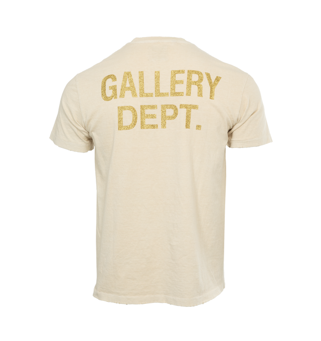 WHITE - GALLERY DEPT. Breaking News Tee featuring boxy fit, crew neckline, short sleeves, straight hem and screen-printed branding. 100% cotton. 