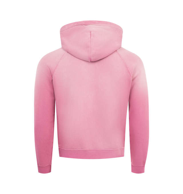 Image 2 of 2 - PINK - NAHMIAS State Girlfriend Hoodie featuring girlfriend fit, ribbed hem and cuffs, fixed hood, kangaroo pouch and logo on front. 100% cotton. 