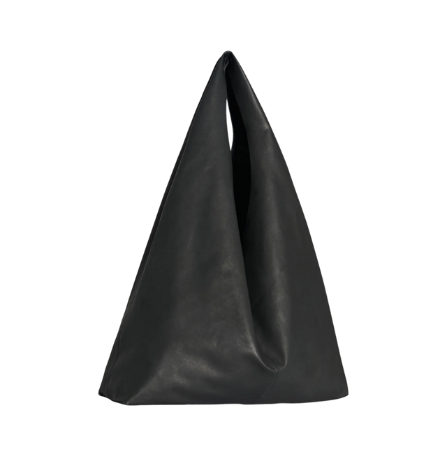 Image 2 of 3 - BLACK - The Row New Bindle Hobo Bag has a draped handle, center stitch detailing, and a fluid design. 17.5 X 4 X 24.75 inches. 100% calfskin leather. Made in Italy.  