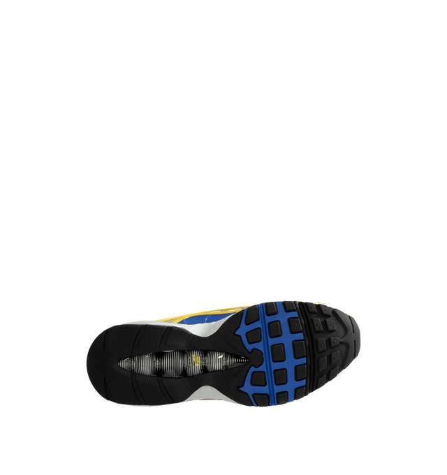 Image 4 of 5 - MULTI - Nike Air Max Joga Bonito R9 Sneakers feature a smooth synthetic leather upper inspired by Ronaldo Nazrio's iconic Mercurial R9 soccer boot and the original 2006 "Joga Bonito" collection. These lifestyle sneakers combine visible Max Air cushioning with a lightweight foam midsole and durable rubber outsole for all-day comfort, responsive support, and heritage-inspired style. Main Material: Synthetic Leather. Midsole: Foam with Visible Max Air Unit. Sole: Rubber. 
