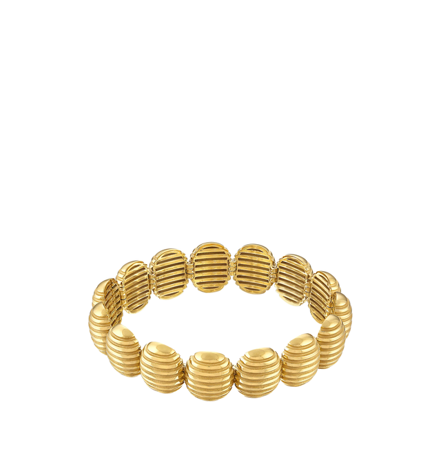 Image 2 of 2 - GOLD - PAMELA ZAMORE Isla Oval Link Bracelet featuring hand-finished 18K gold, 47.5g. 