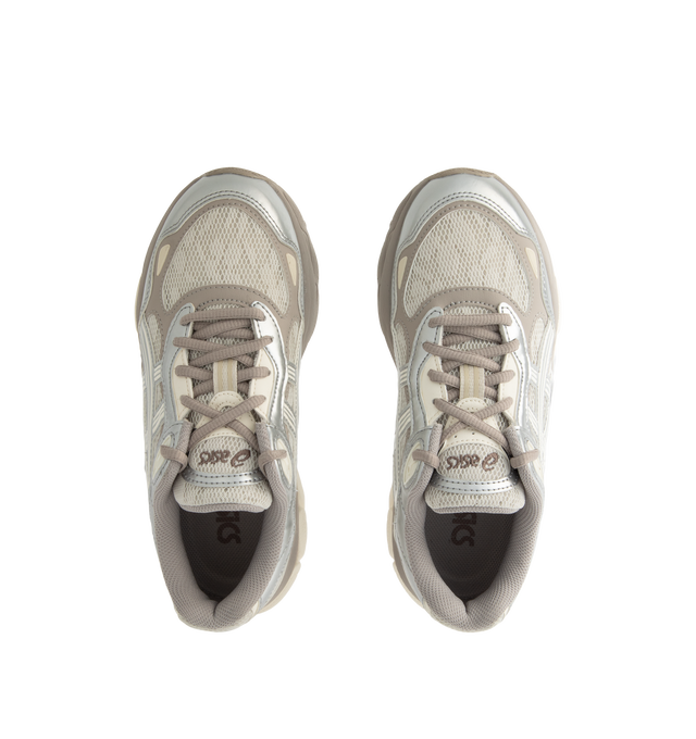 Image 5 of 5 - NEUTRAL - Asics Men's GEL-NYC 2.0 Sneaker featuring suede overlays, rearfoot and forefoot GEL technology, shock-attenuating material placed in the midsole of the shoe for cushioning and shock absorption, FF BLAST PLUS cushioning, TPU TRUSSTIC technology, walking-specific flex grooves to support natural movement and smooth heel to toe transition, angled heel softens heel contact with the ground and facilitates more natural heel to toe transitions. 
