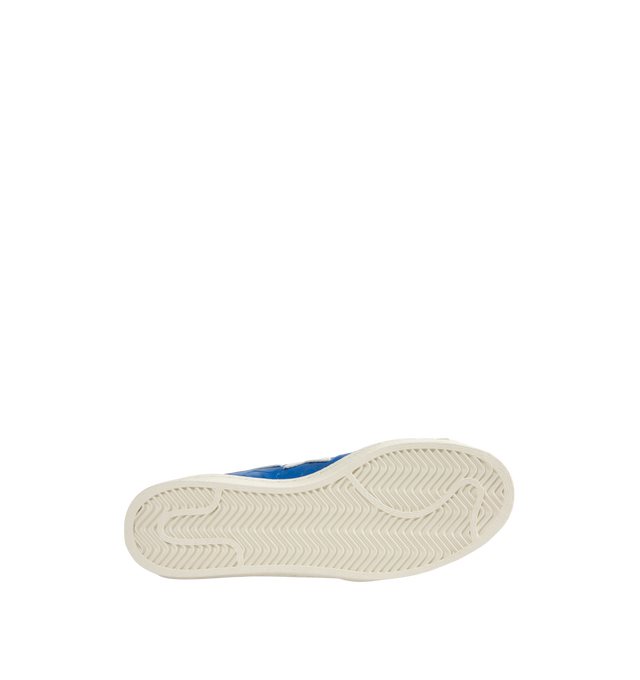 Image 4 of 5 - BLUE - ADIDAS BAPE X SSTR V Bape Shoes featuring regular fit, lace closure, synthetic and textile upper, textile lining and rubber outsole. 